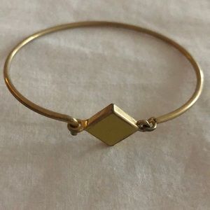 Gold Bracelet with Geometric Yellow Detail